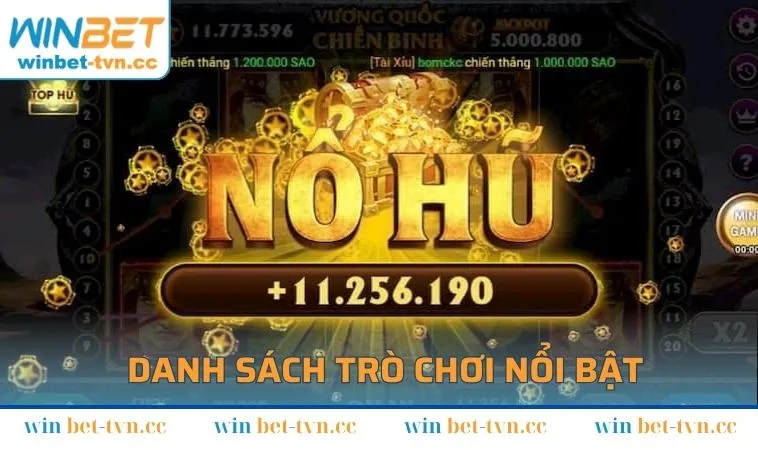 Danh sách trò chơi nổi bật