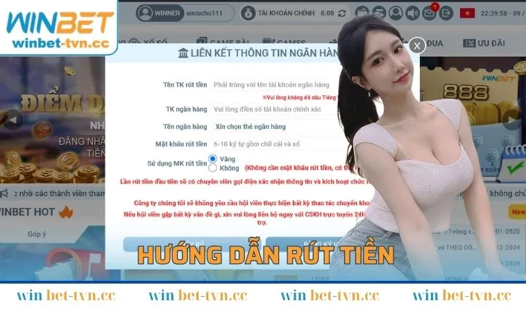 Hướng dẫn rút tiền