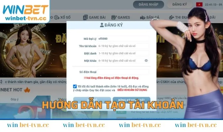 Hướng dẫn tạo tài khoản